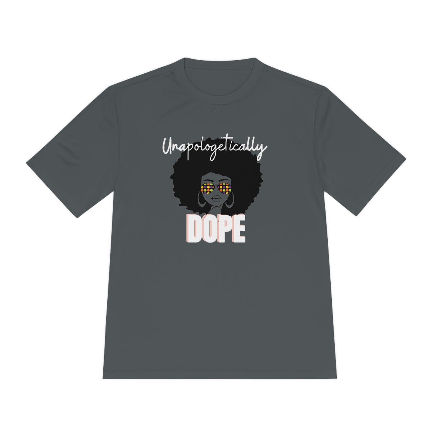 Unapologetically DOPE/Glasses Unisex Moisture Wicking Tee