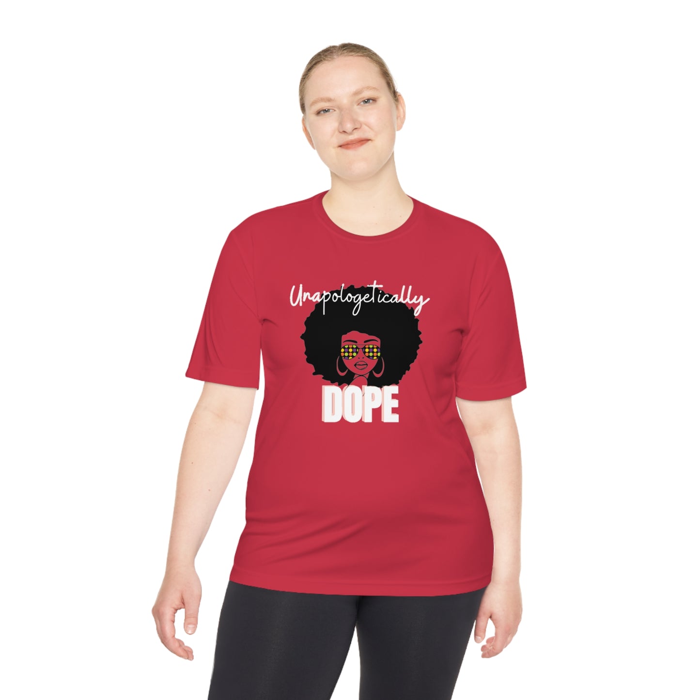 Unapologetically DOPE/Glasses Unisex Moisture Wicking Tee