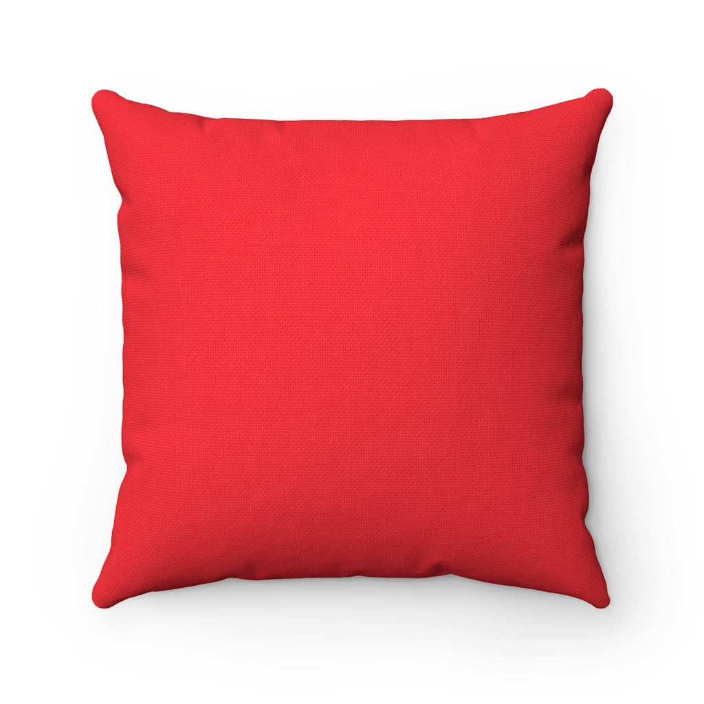 CHRIST. COFFEE. CHRIST. Spun Polyester Square Pillow (RED)