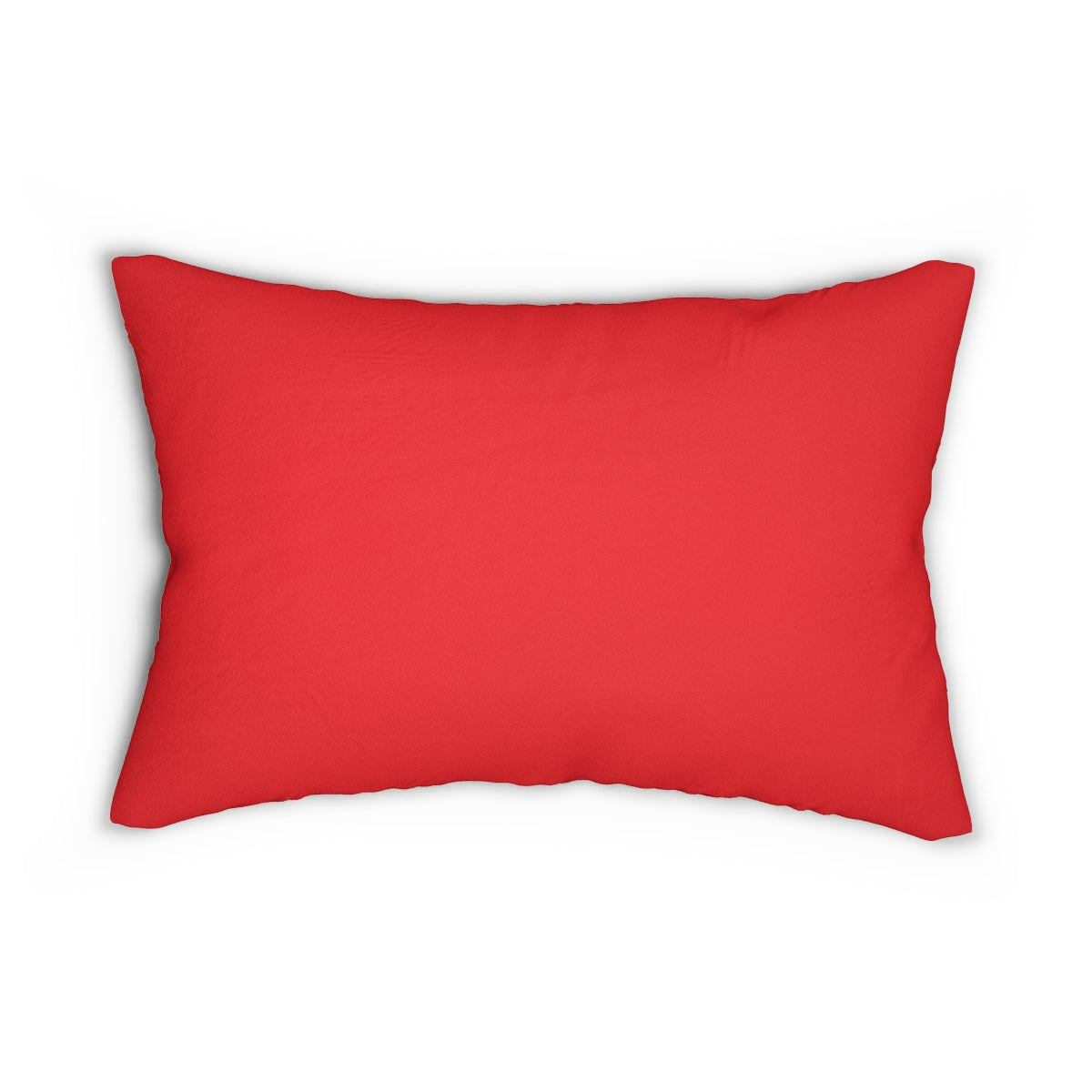 Afro Queen Woman Spun Polyester Lumbar Pillow (Red)