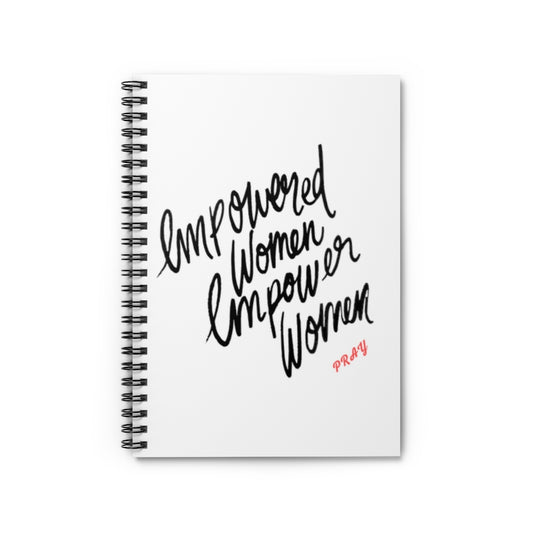 Empowered Women Spiral Notebook - Ruled Line (White)